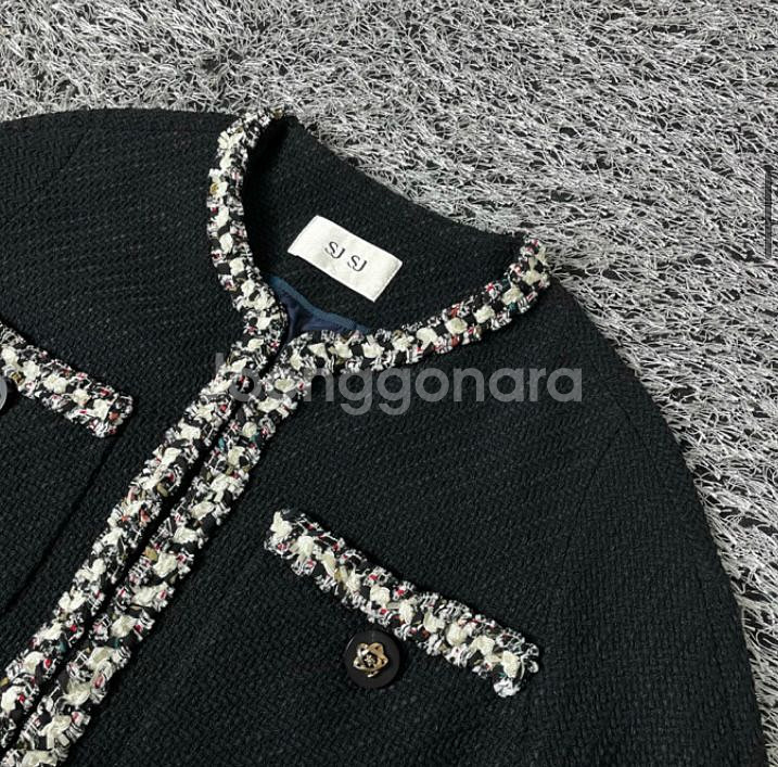 한섬 SJSJ 트위드 자켓 (2회 착용)--6