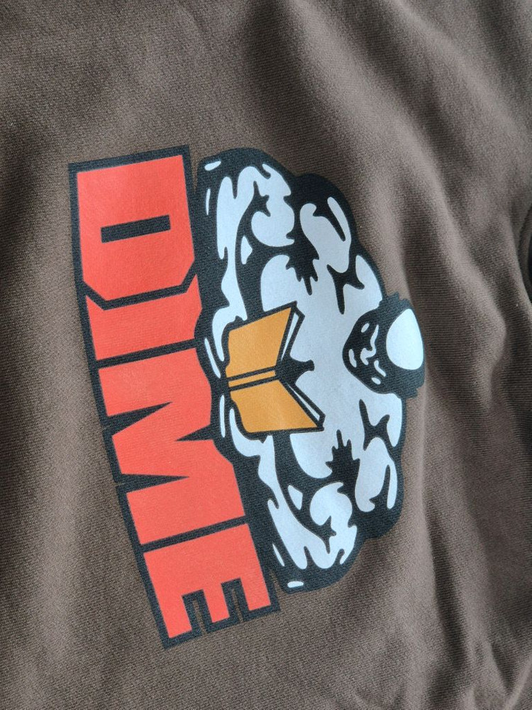 DIME 후드티 브라운 XL 기모안감 이미지