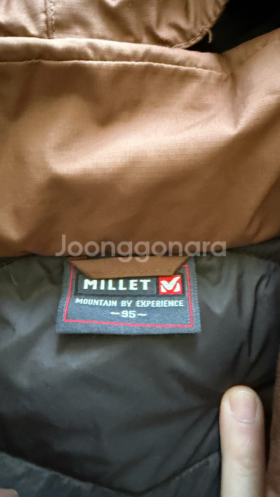 밀레 adventure travel 여성 갈색 롱 구스 다운 패딩 95 M밀레 여성 롱 다운 패딩입니다따뜻하고 가벼--5