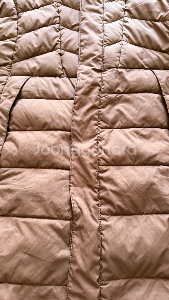 밀레 adventure travel 여성 갈색 롱 구스 다운 패딩 95 M밀레 여성 롱 다운 패딩입니다따뜻하고 가벼--1