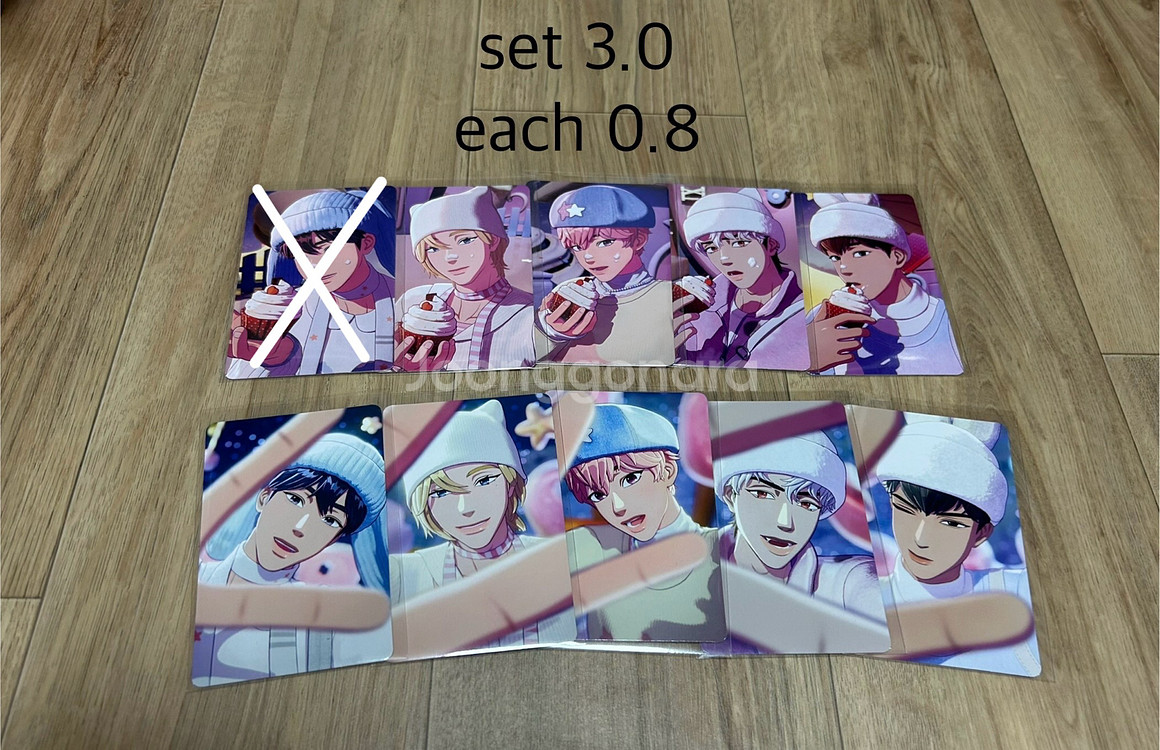 플레이브 플뿌우 미공포 십카페 버프즈 올리브영 무신사 럭키드로우 포카 포토카드--2