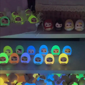 수지 제작 피규어 야광 팝마트 푸키 에그 계란 팝빈 미니어처 오브제