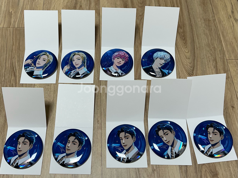 플레이브 앙콘 md 트레이딩 캔뱃지 포토카드팩 크로마드리프트 포카 뱃지 굿즈--0