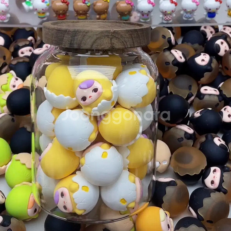 수지 제작 피규어 팝마트 매트 푸키 에그 계란 팝빈 미니어처 오브제--5