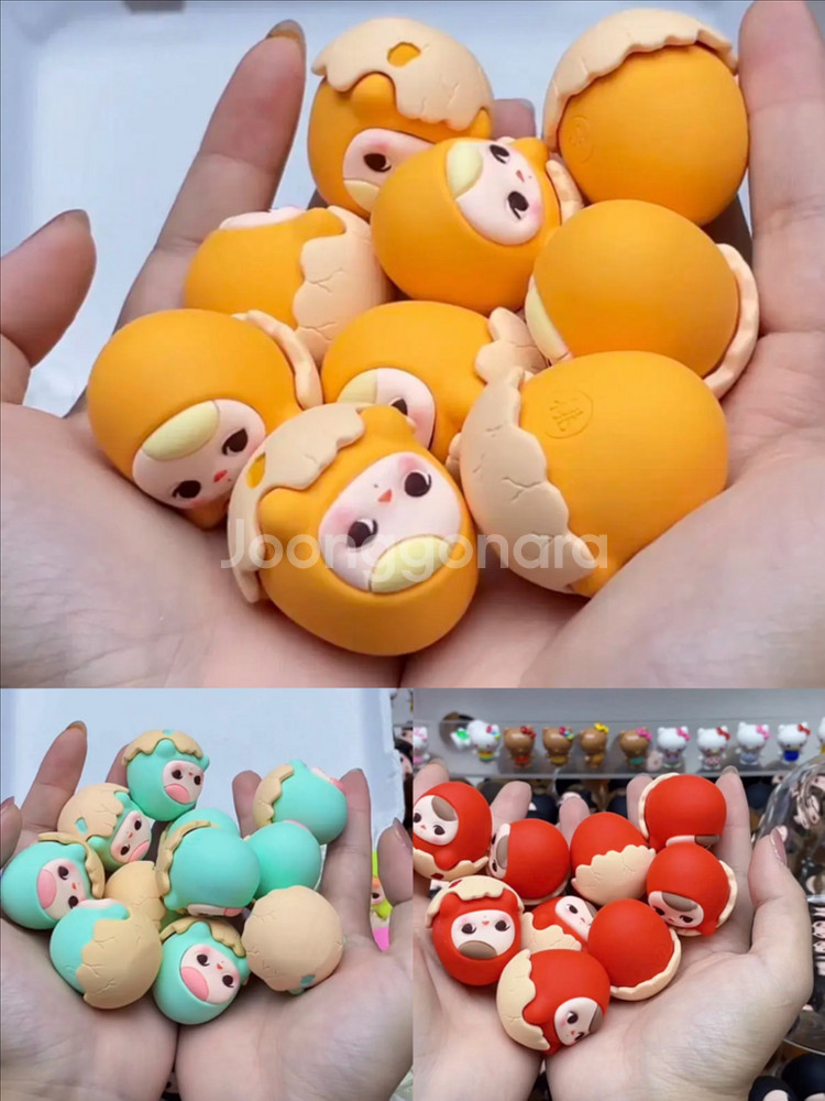 수지 제작 피규어 팝마트 매트 푸키 에그 계란 팝빈 미니어처 오브제--7