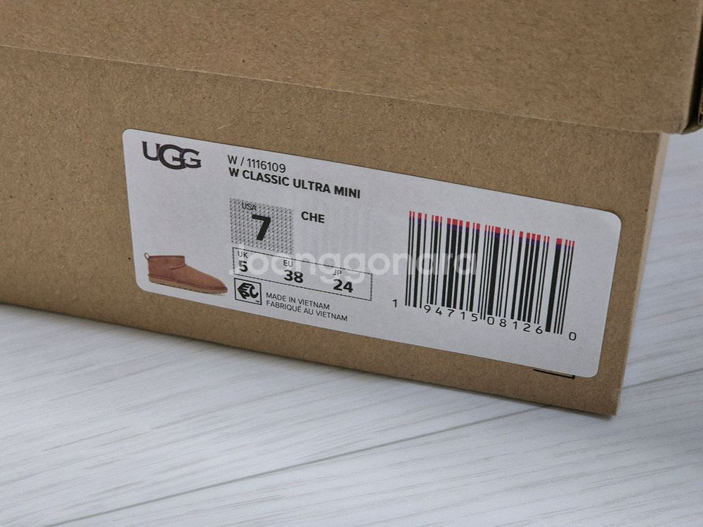 어그 울트라 미니 1116109-CHE US7사이즈--5