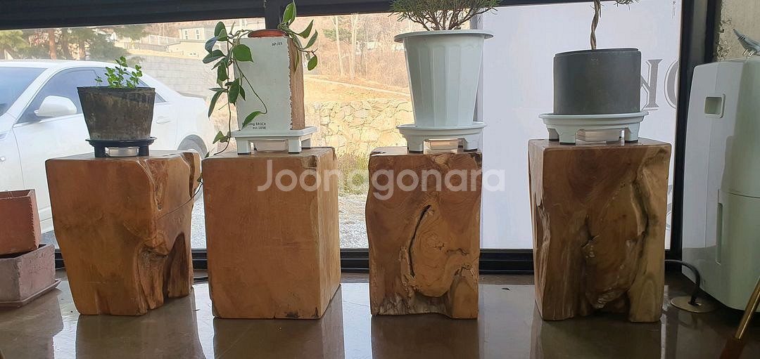 원목 받침(의자)--0