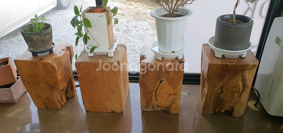 원목 받침(의자)--1