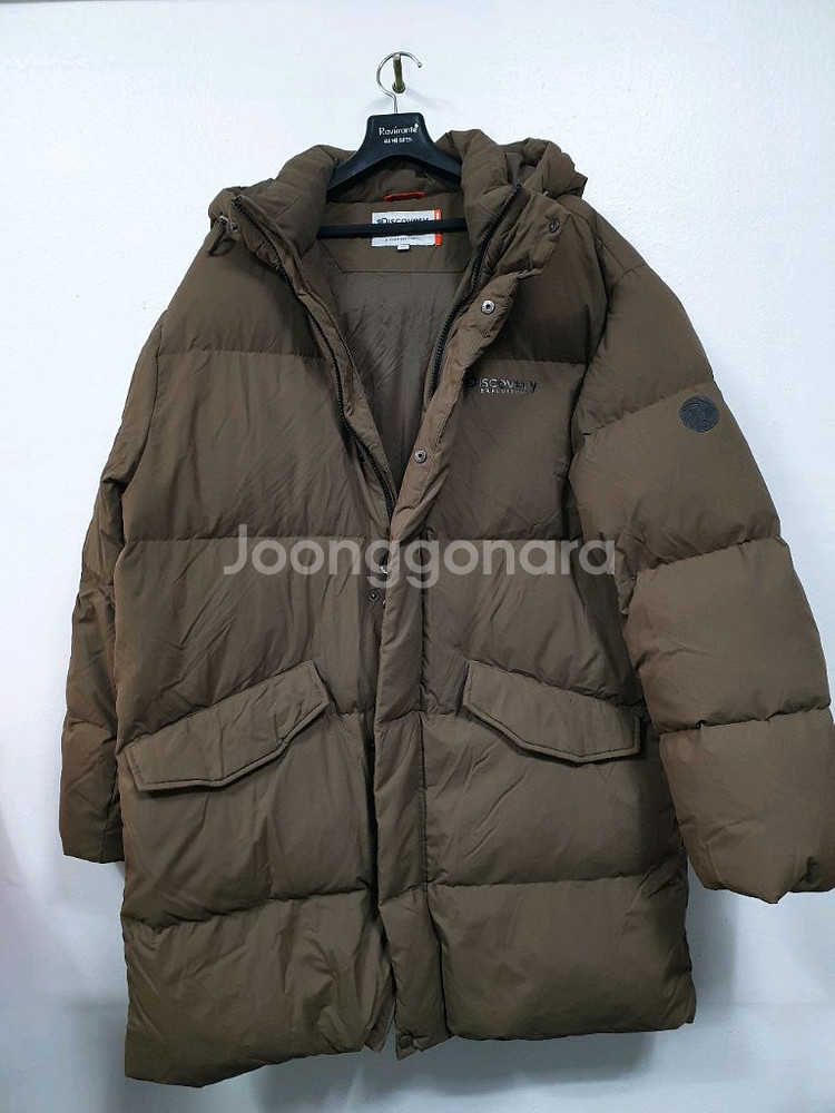 디스커버리 브라운 브루클린 다운패딩 오리털 105사이즈--0