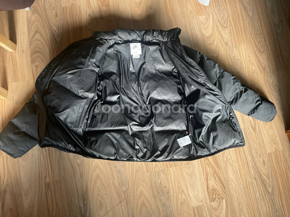 나이키 nsw 패딩 자켓 블랙--3