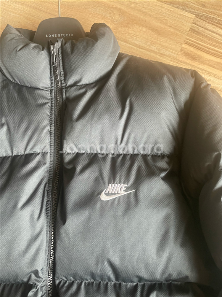 나이키 nsw 패딩 자켓 블랙--9