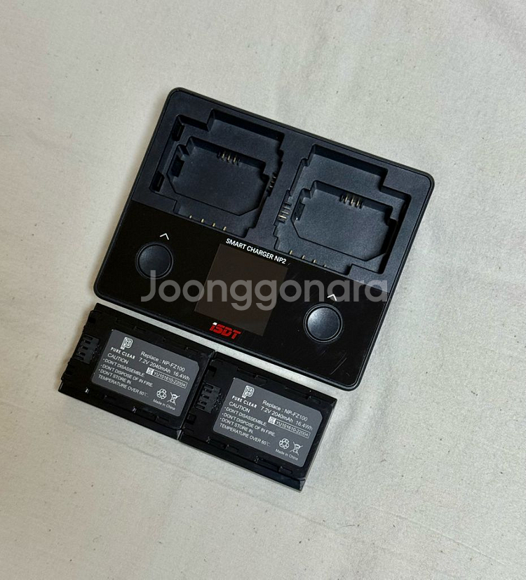 소니 np-fz100 배터리2개, 충전기 (호환)--1