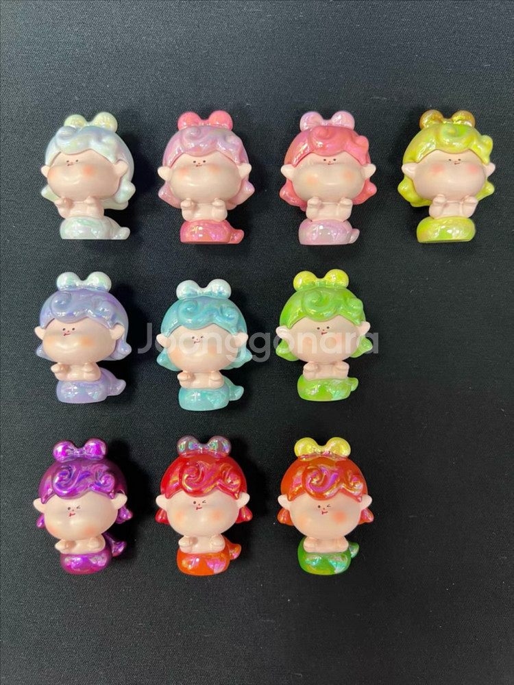 수지 제작 피규어 아마릴리스 뱀공주 글로시 코팅 미니어처 오브제--3