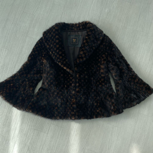 MCM 밍크 코트 밍크 자켓 퍼코트 퍼 자켓 브라운 44