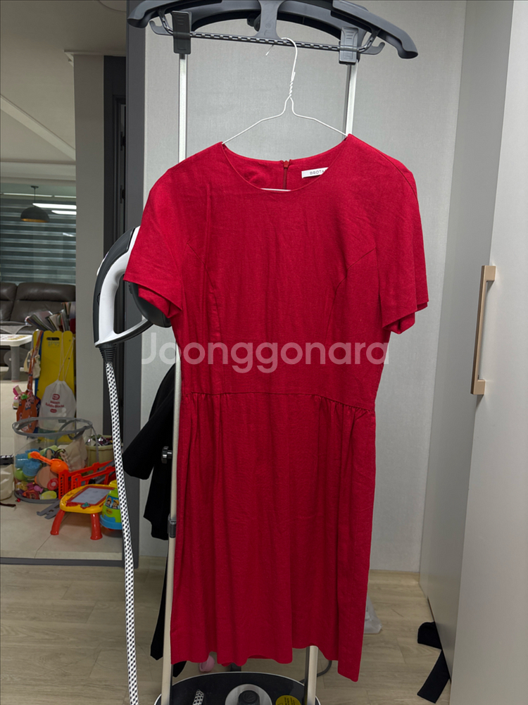새상품 브로타 레드 린넨원피스 빨강원피스 55--5