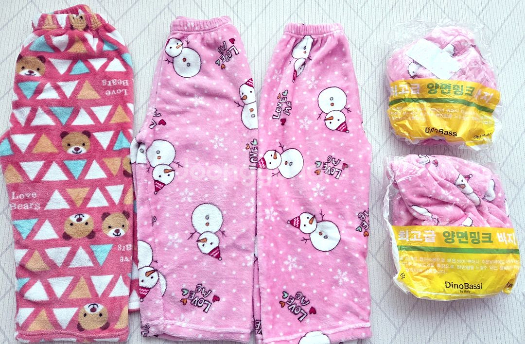 여아 양면밍크 수면바지s사이즈 판매해요--0