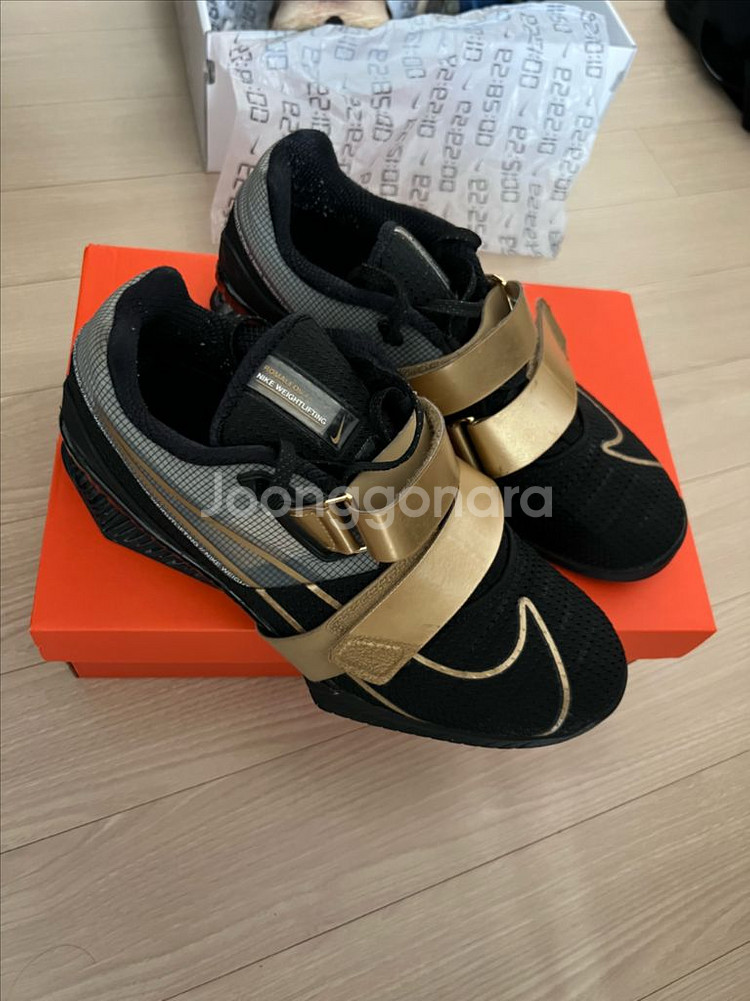 나이키 로말레오4 역도화 블랙/골드 275--1