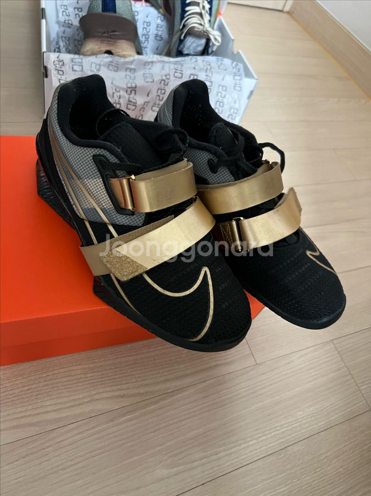 나이키 로말레오4 역도화 블랙/골드 275--6