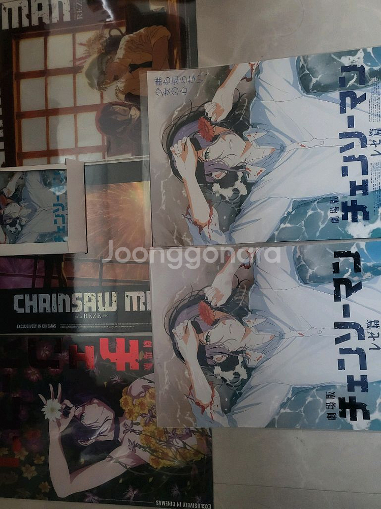 체인소맨 아트그라피 포스터 포함4,5,6,7주차 특전--0