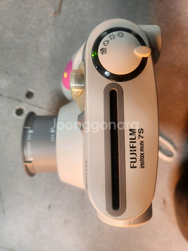 후지필름 인스탁스 카메라 7s 핑크색 케이스 포함--2