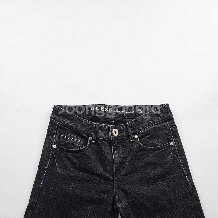 게스 청바지 흑청 약스판 데님 사이즈25 R2958--1