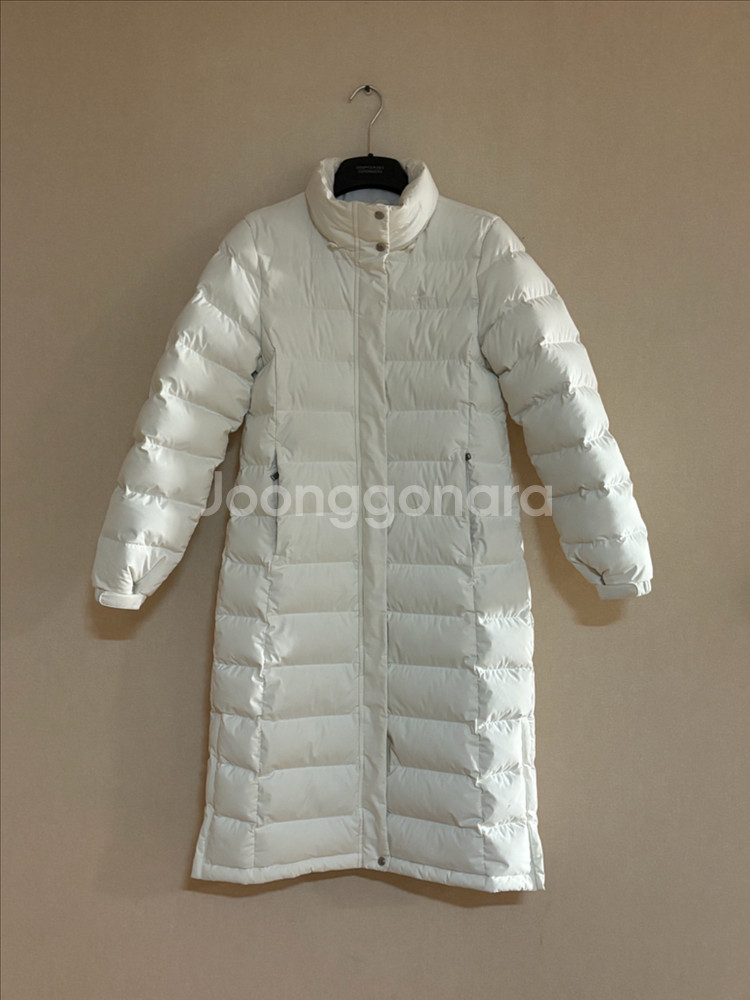 여성 네파 구스다운 거위털 롱패딩점퍼 95 착샷--1