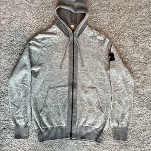 스톤아일랜드 니트 후드 집업