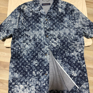 루이비통 테피스트리 데님 반팔 셔츠 s