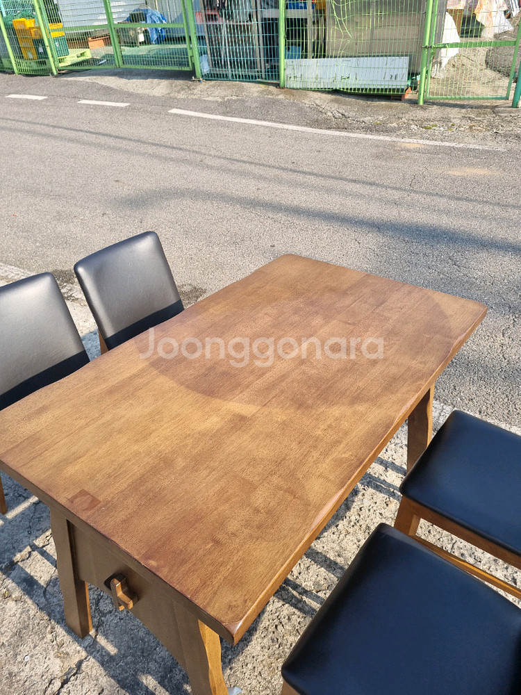 4인 원목테이블 의자세트--5
