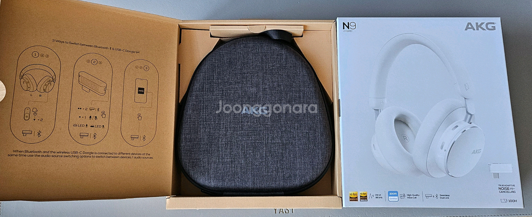 AKG N9 화이트 헤드폰 풀박스--9