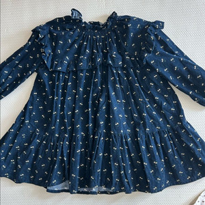 라이크봄 코듀로이 프릴 원피스 s