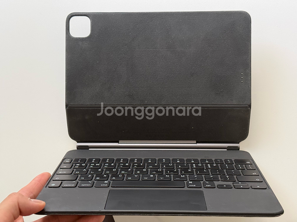 아이패드 11인치 애플 정품 매직키보드 S급 한영 블랙 풀박스 판매--4