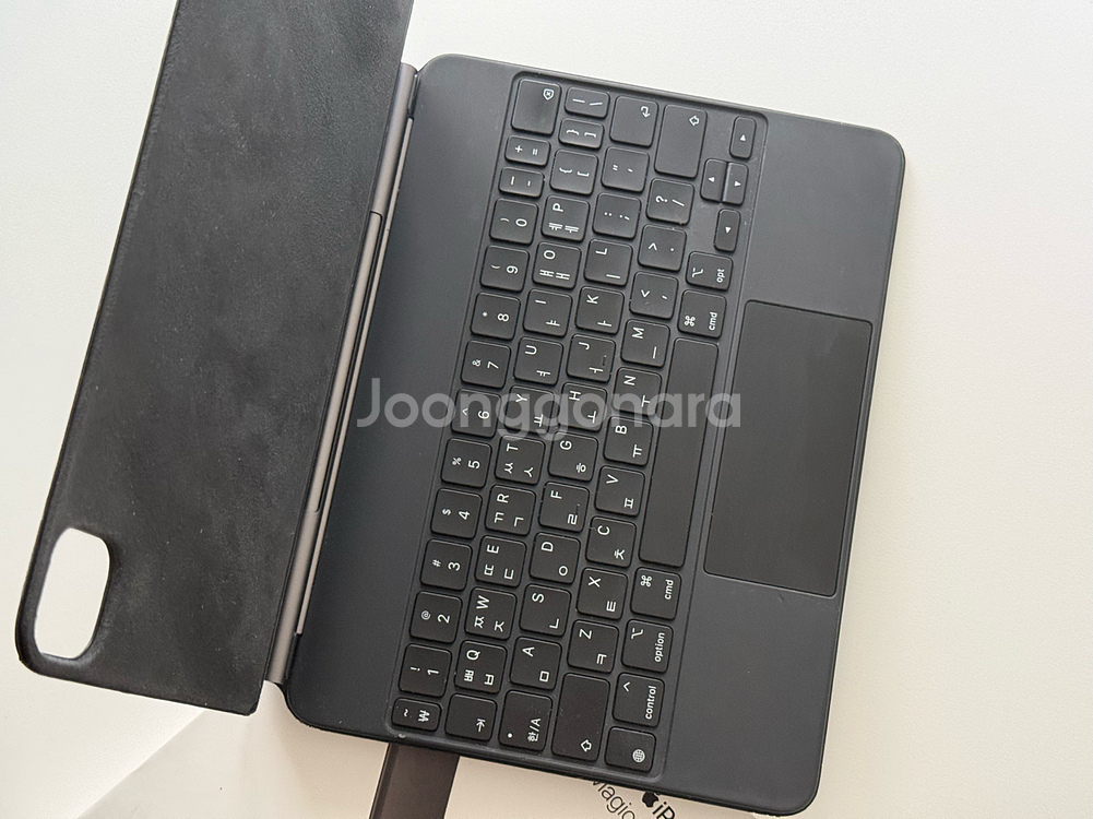 아이패드 11인치 애플 정품 매직키보드 S급 한영 블랙 풀박스 판매--5