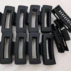 집게핀 사각 무광블랙 10개 일괄