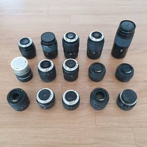 미놀타 카메라 렌즈 15개 일괄