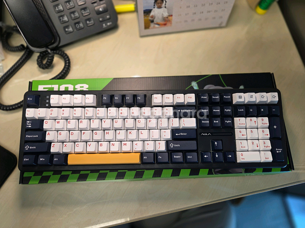 독거미 AULA F108 기계식 키보드 풍령축--0