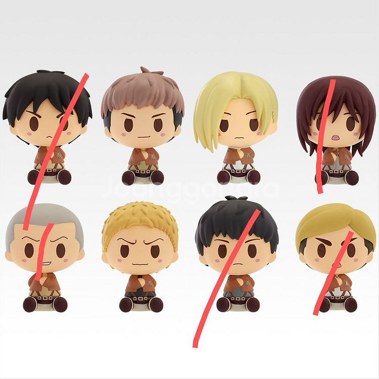 애니메이션 캐릭터 피규어 세트--3