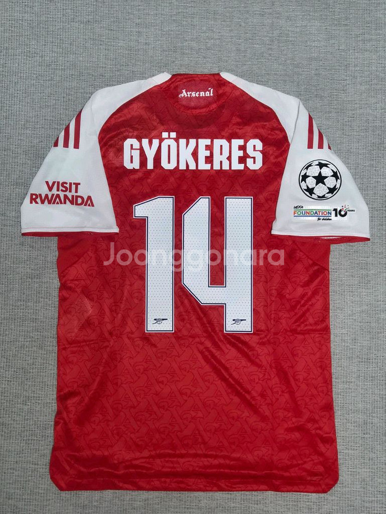 25 26 아스날 홈 요케레스 유니폼 L사이즈--0