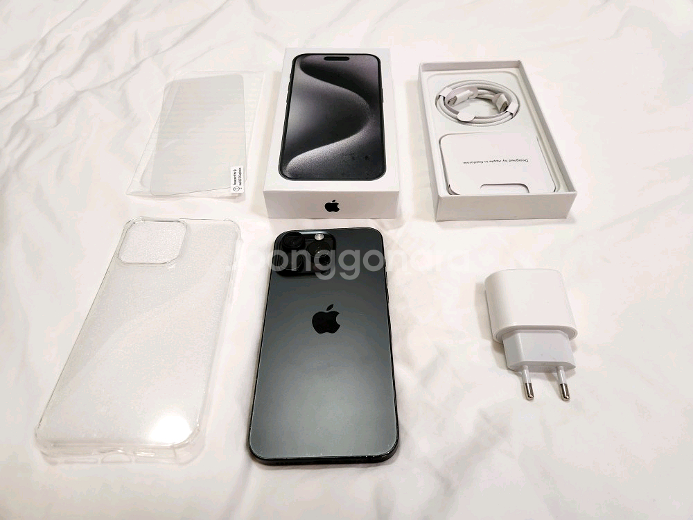 [아이폰 15 프로맥스] 256GB 블랙티타늄 / 배터리 100% / 외관 깔끔--0