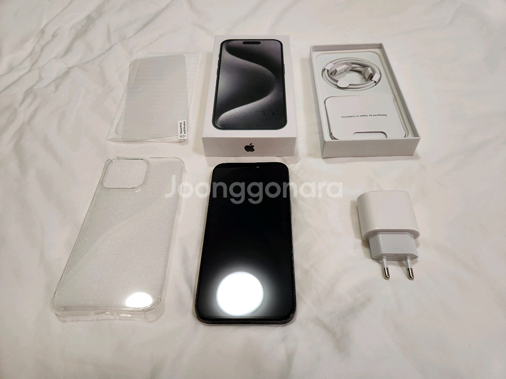 [아이폰 15 프로맥스] 256GB 블랙티타늄 / 배터리 100% / 외관 깔끔--8