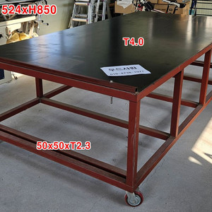 대형 작업테이블 3048x1524 철제테이블, 스틸작업대 이동식