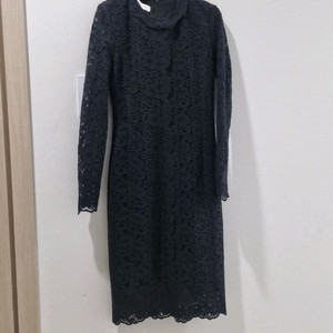 미샤 블랙 레이스 원피스