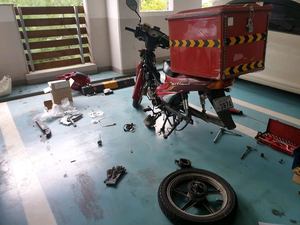 시티에이스110 팝니다.(배달오토바이 시티100) 이미지