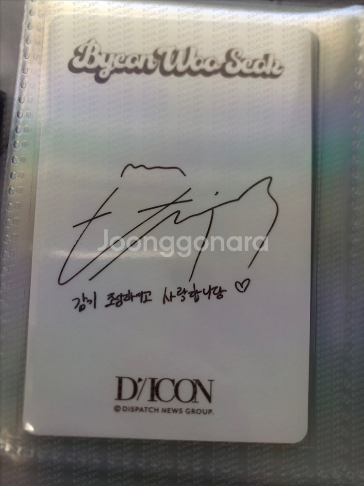 변우석 배우 디아이콘 B--6