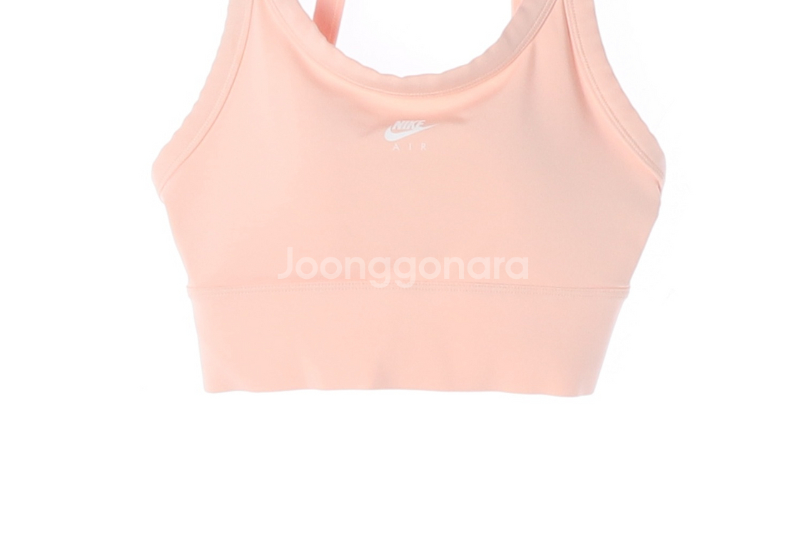 [S]나이키 에어 드라이핏 핑크 메쉬 스포츠브라 브라탑--2