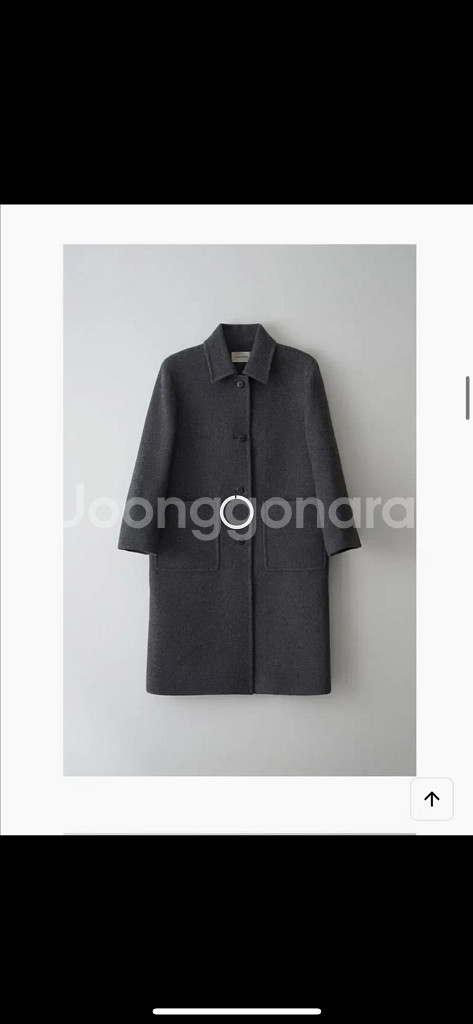 낫띵리튼 Rohmer 롱 울 코트 다크그레이--3