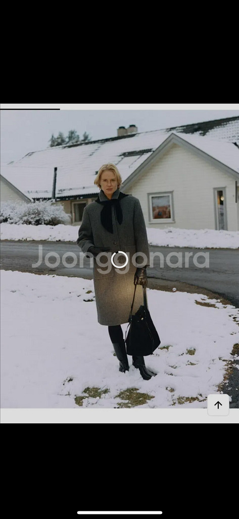 낫띵리튼 Rohmer 롱 울 코트 다크그레이--2