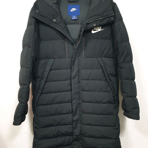나이키 검정색 덕다운점퍼 후드 파카 오리털 M사이즈
