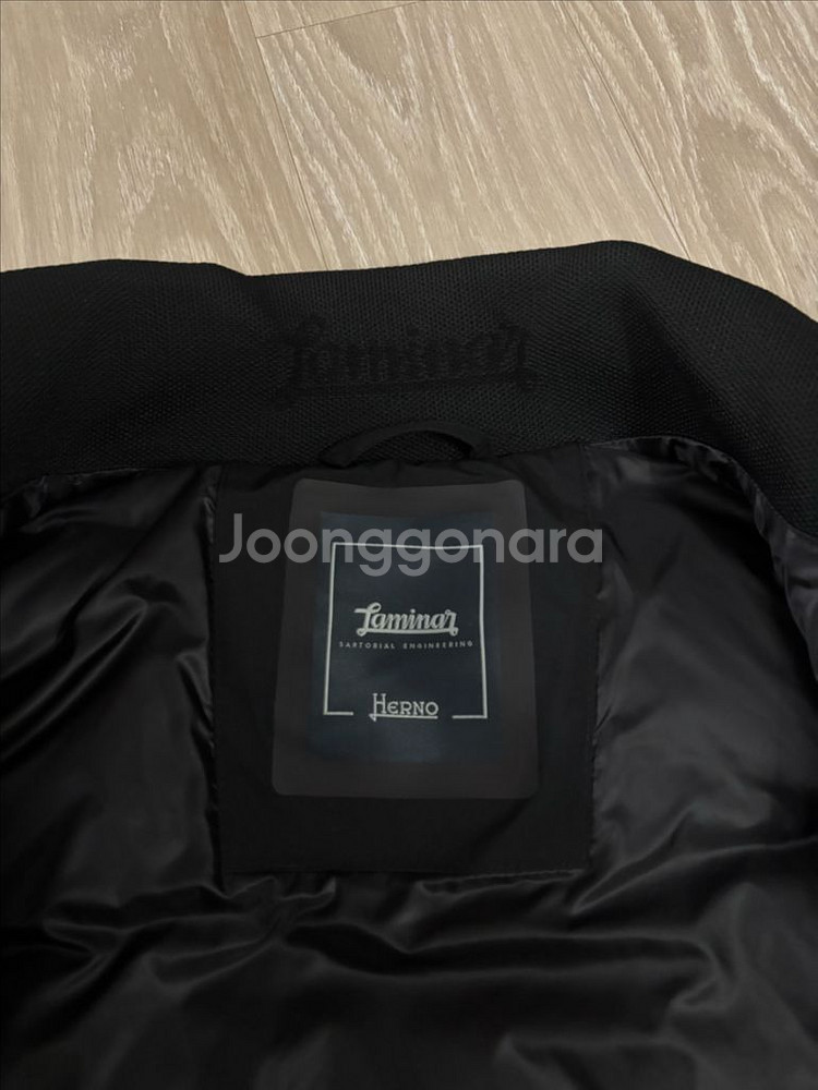 에르노 남성 조끼 베스트 블랙 패딩 새것 사이즈100--2