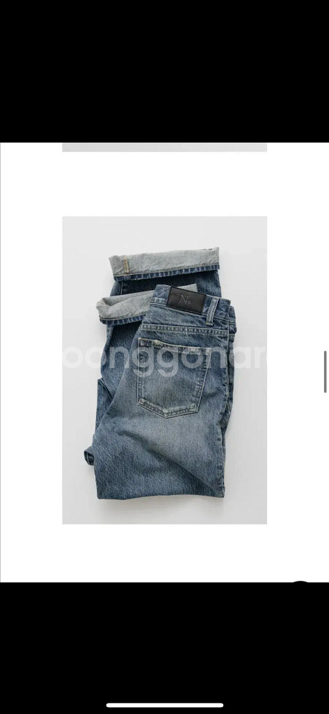 낫띵리튼 Faded Light Denim Pants--3
